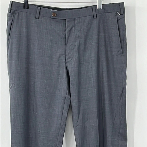 Alton Lane Tailored Fit Flat Front Suit Pants in Gray - NWOT - Size 35 - Picture 2 of 5